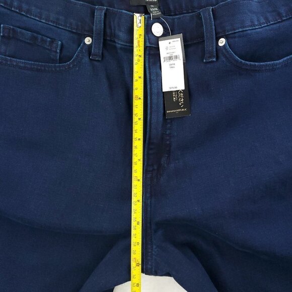 Banana Republic Wide Leg Crop Jeans Stretch Women's "33/16 Tall" Real 38x29 NWT - Picture 6 of 11